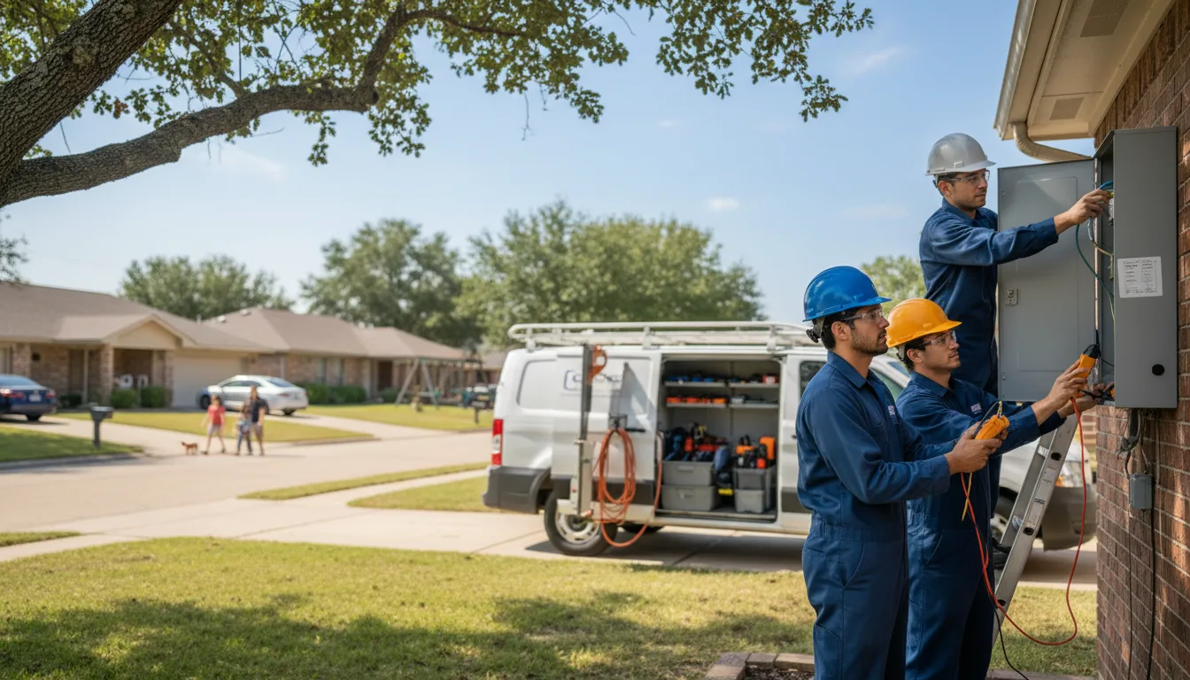 Certified electrician providing emergency electrical services in Yates City, IL